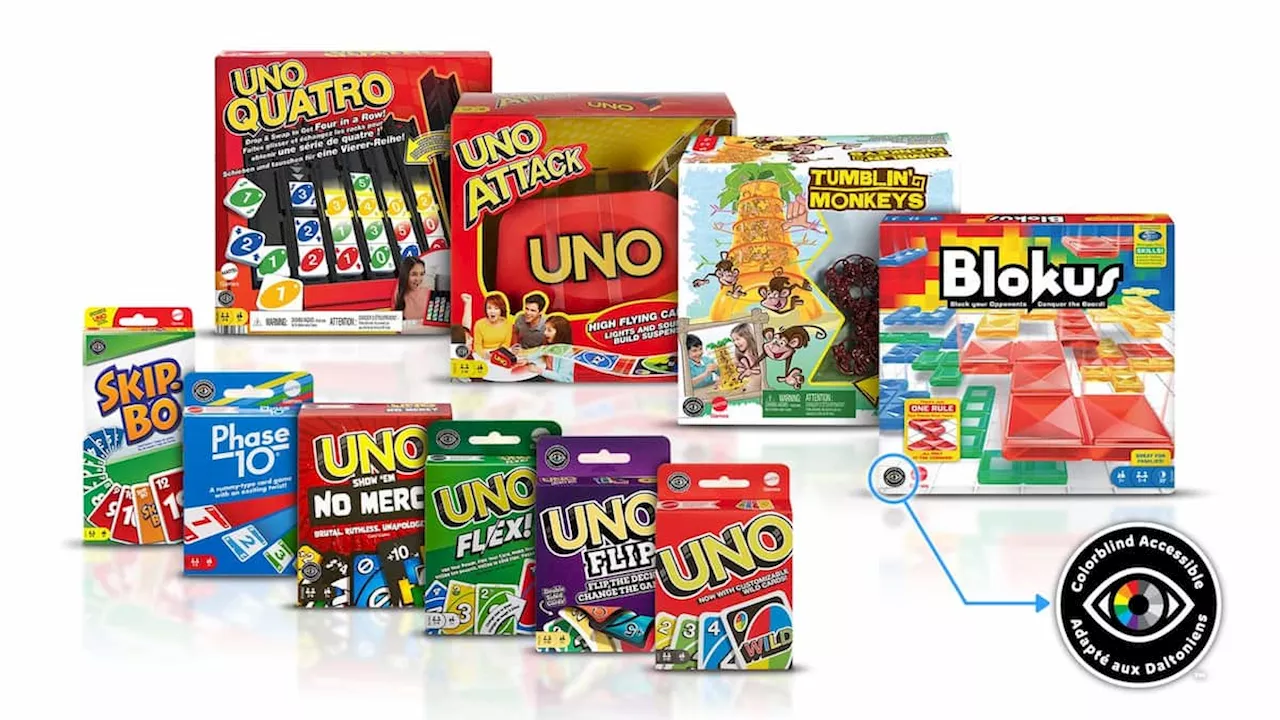 Mattel rediseña ‘UNO’ y más juegos de su catálogo con versiones aptas para daltónicos