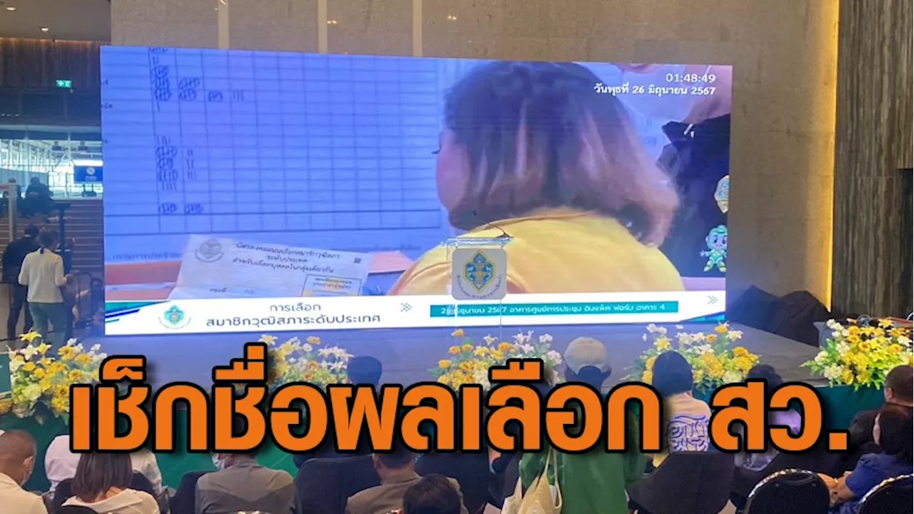 เลือก สว.มาราธอน 18 ชม. 'สมชาย' ตกรอบ ขณะที่ 'อดีตผู้ว่าฯปู-อังคณา' ได้รับเลือกเป็น สว.