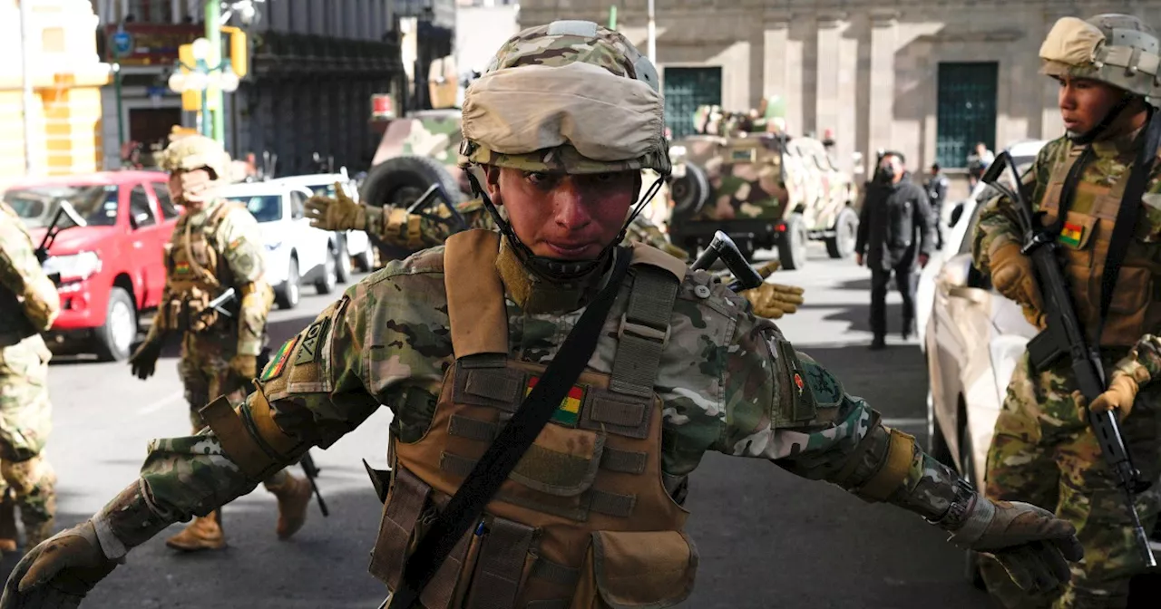 A coup attempt is feared in Bolivia as troops pour into the streets of capital