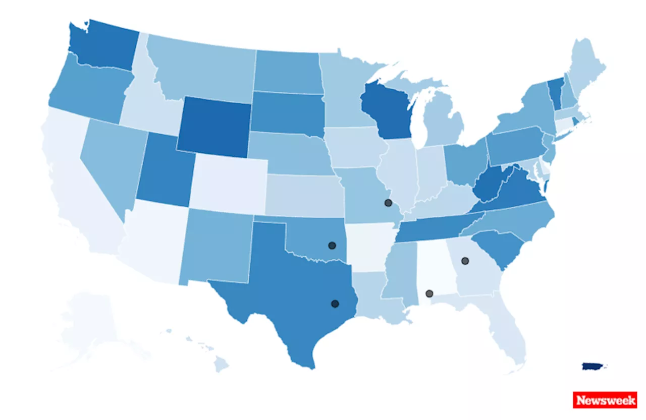 Map Shows States That Have Executed Death Row Inmates in 2024