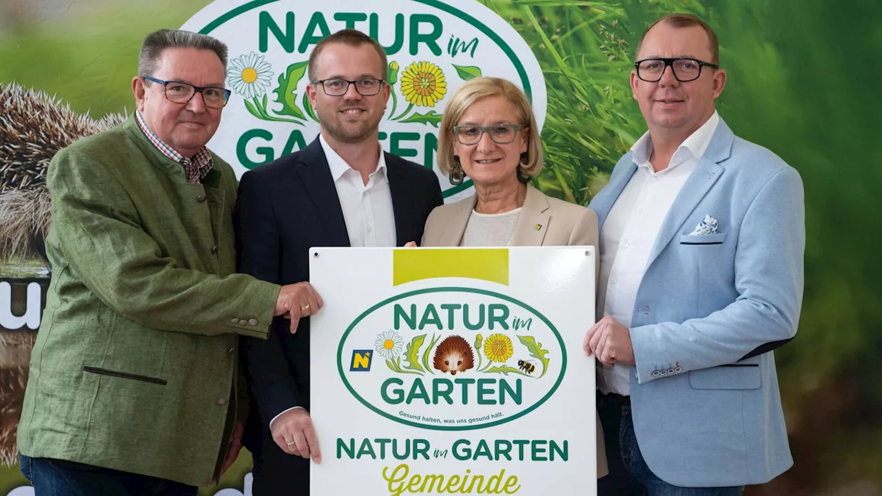 Hausleiten darf sich „Natur im Garten“-Gemeinde nennen