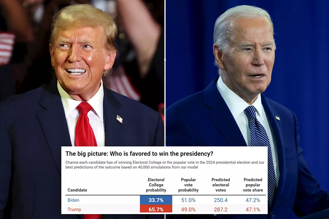 Famed polling expert Nate Silver makes Trump heavy favorite to beat Biden in November: 'Not a toss-up'