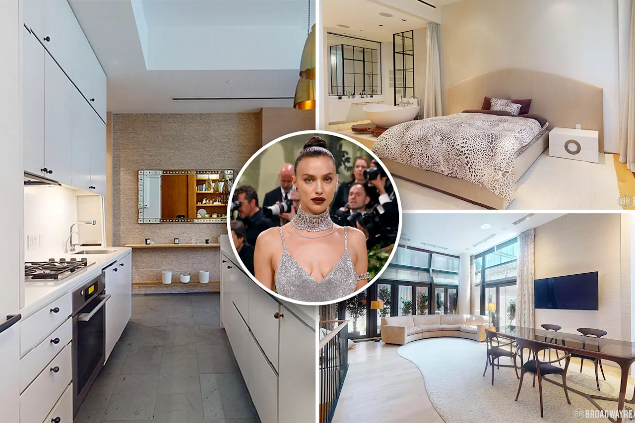 Irina Shayk lists her spacious West Village duplex for $4.2M — there's even room for a 'movie theater'