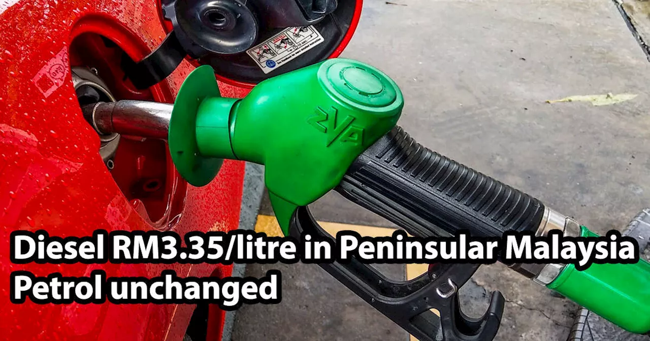 Malaysian fuel prices June 2024 week five – RON97 remains at RM3.47, diesel continues at RM3.35 per litre