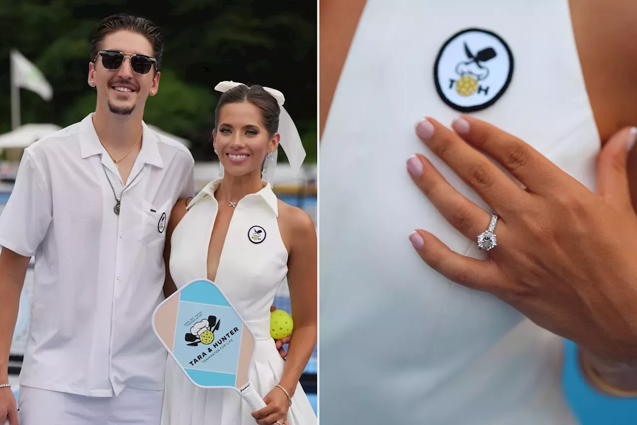 Tara Bernstein Wore A 'sports-inspired' Bridal Dress For Her Pickleball 