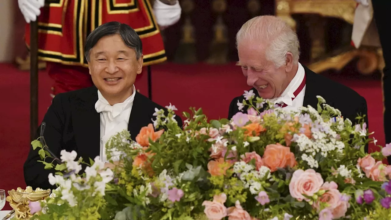 Royaler Glanz: König Charles lädt Japans Kaiser zum Bankett