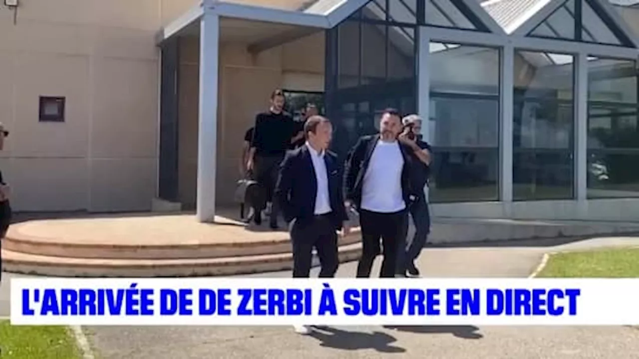 OM: les images de l'arrivée de Roberto De Zerbi à Marseille