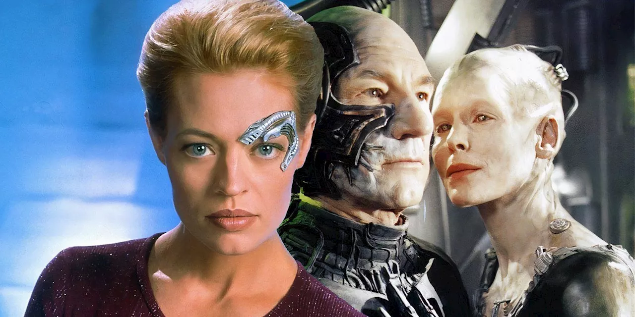 Seven Of Nine's Star Trek: Voyager Creation Was Inspired By Picard & Borg Queen