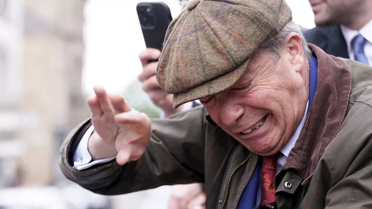 Man admits throwing objects at Nigel Farage on general election campaign trail in Barnsley