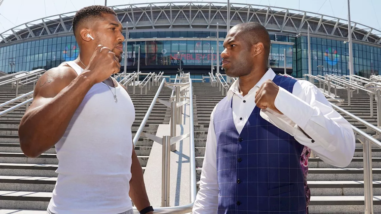 Anthony Joshua and Daniel Dubois 'had to be pulled apart' before press conference for Wembley bout