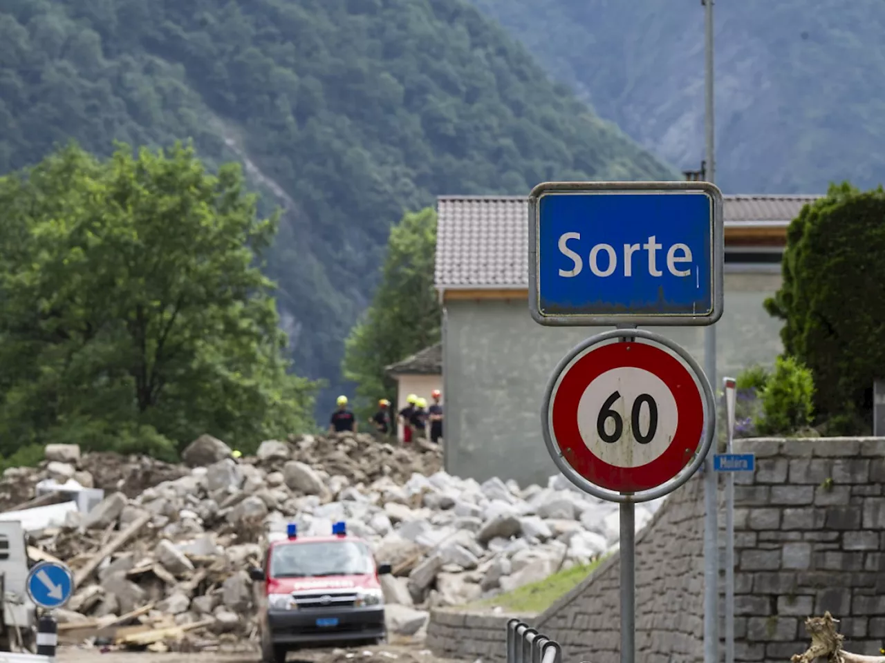 15 Evakuierte können länger nicht in ihre Häuser in Sorte GR zurück