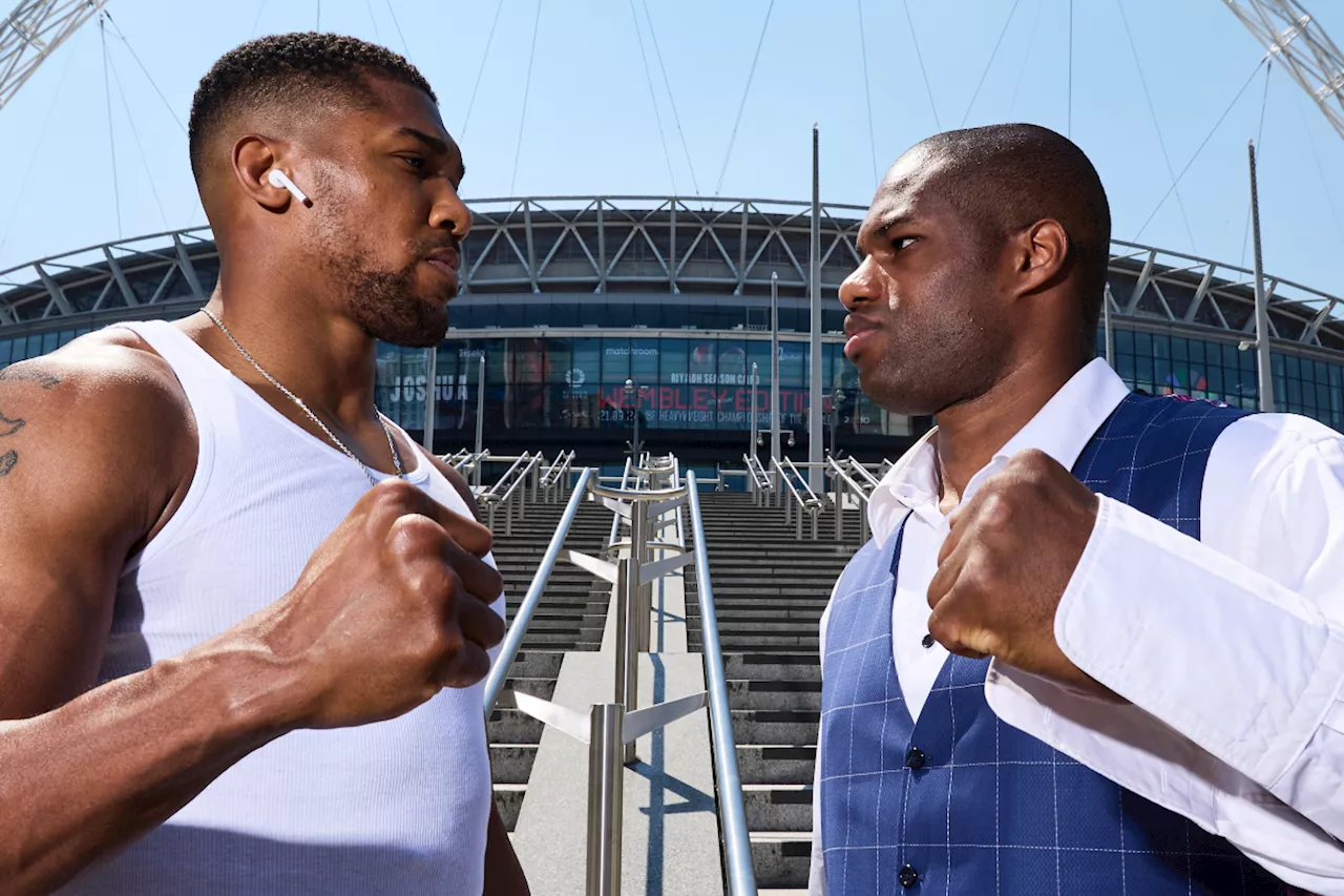 – Anthony Joshua threatens to smash chair across Daniel Dubois’ face as pair pulled a...