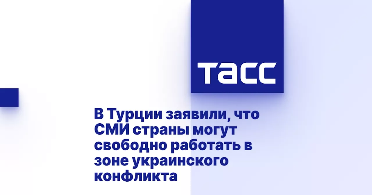 В Турции заявили, что СМИ страны могут свободно работать в зоне украинского конфликта