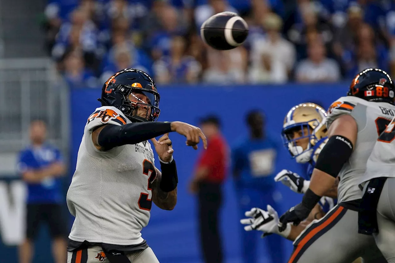 B.C. Lions quarterback Vernon Adams Jr. expected to start against Elks