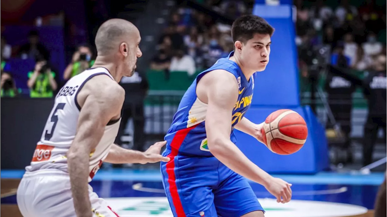 Mason Amos soaks up Gilas experience as 'kuya' Justin serves as mentor