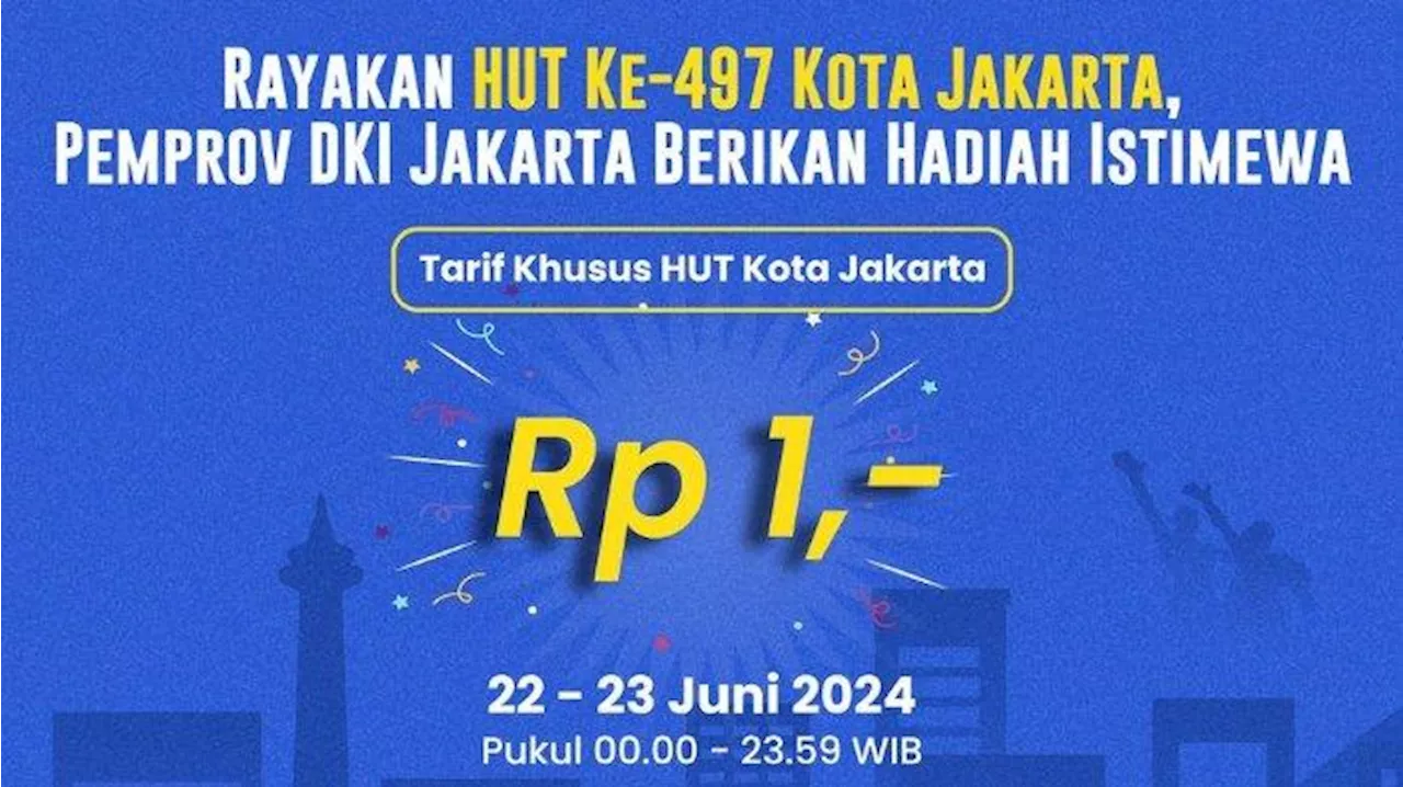 286 Ribu Orang Naik MRT Manfaatkan Tarif 1 Rupiah saat HUT Kota Jakarta