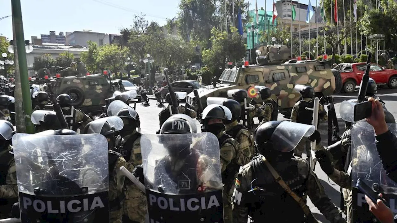 Coup bid under way in Bolivia as President Arce urges people to mobilise