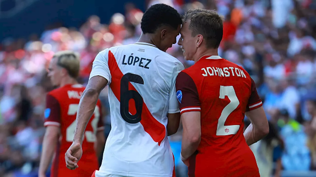 López's head-butt on Canada's Johnston was ruled not a foul after VAR review - Video