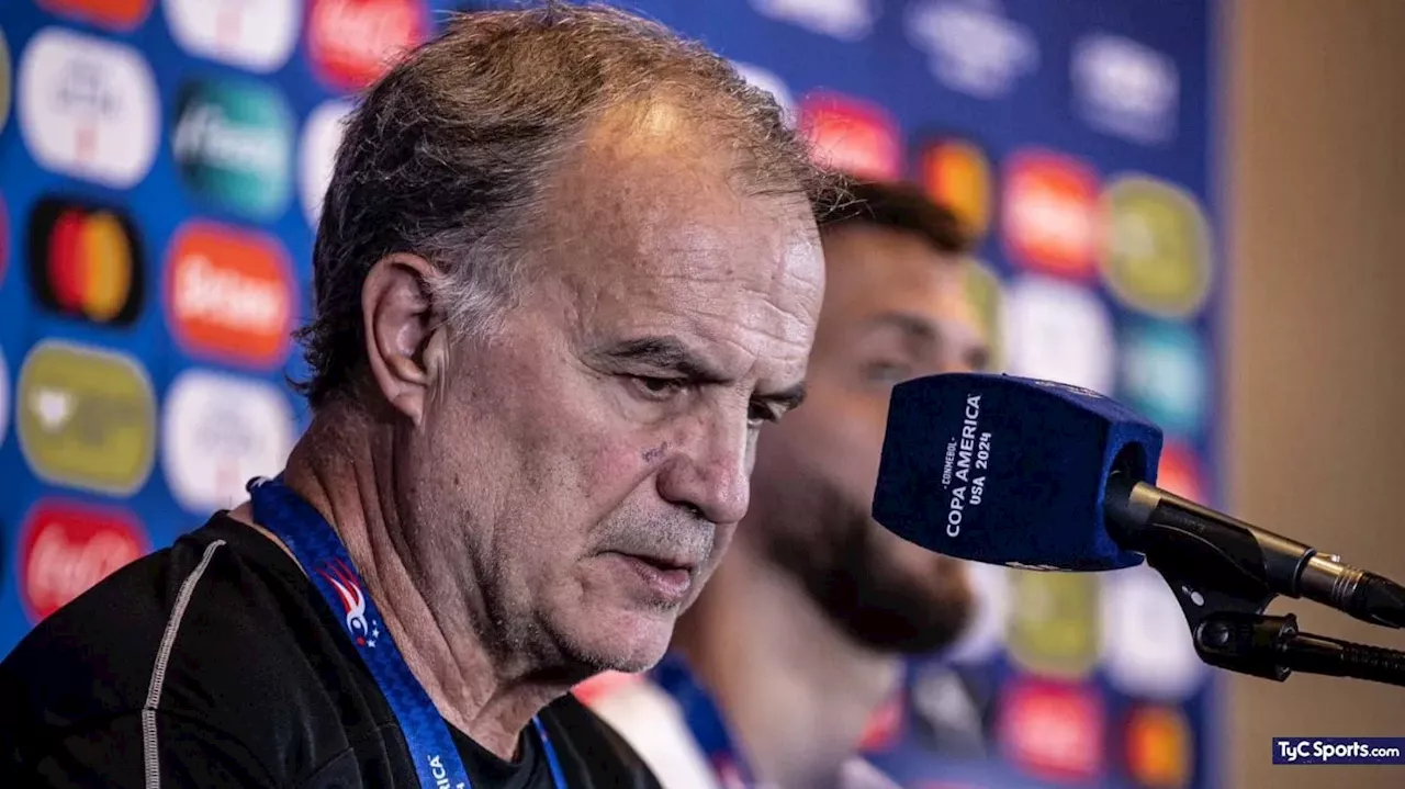 Bielsa, entre una fuerte aclaración por Vinicius y los halagos a la Selección Argentina