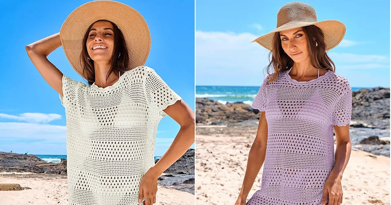 This Anrabess Crochet Swim Cover-Up Is $32 at Amazon