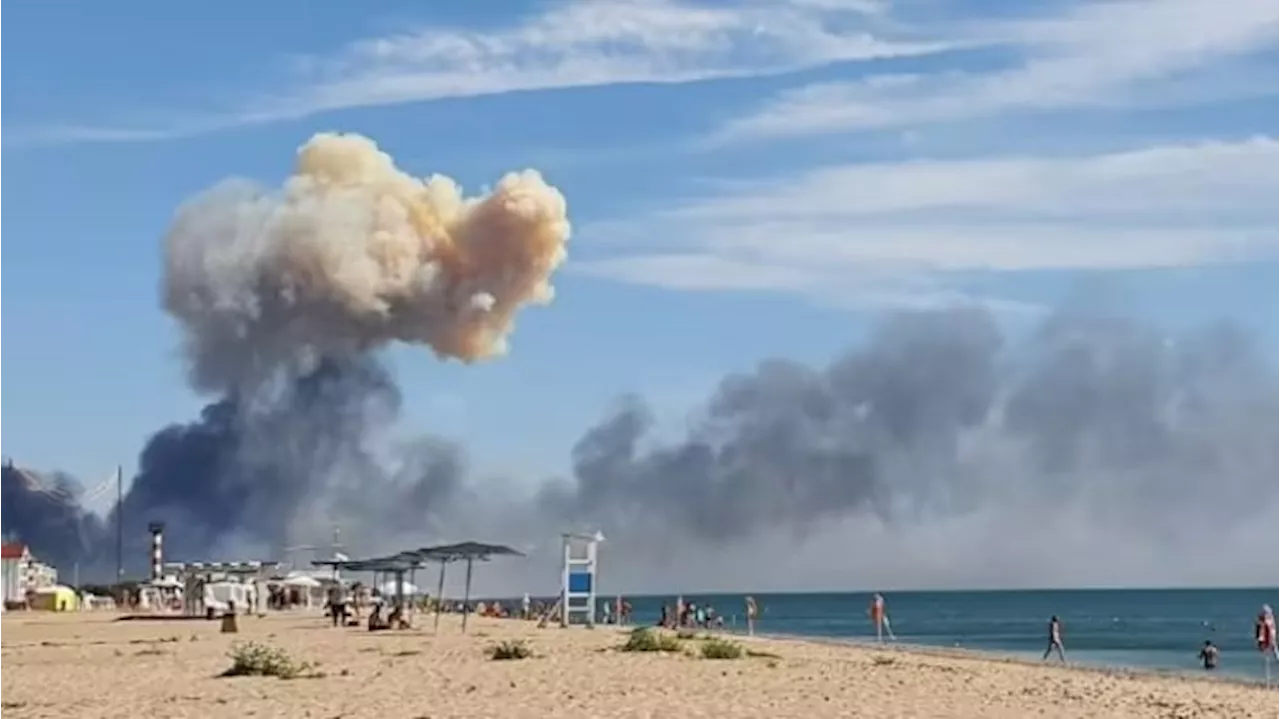 Gila, Lusinan Rudal Ukraina Hujani Pantai Krimea yang Penuh Turis Rusia