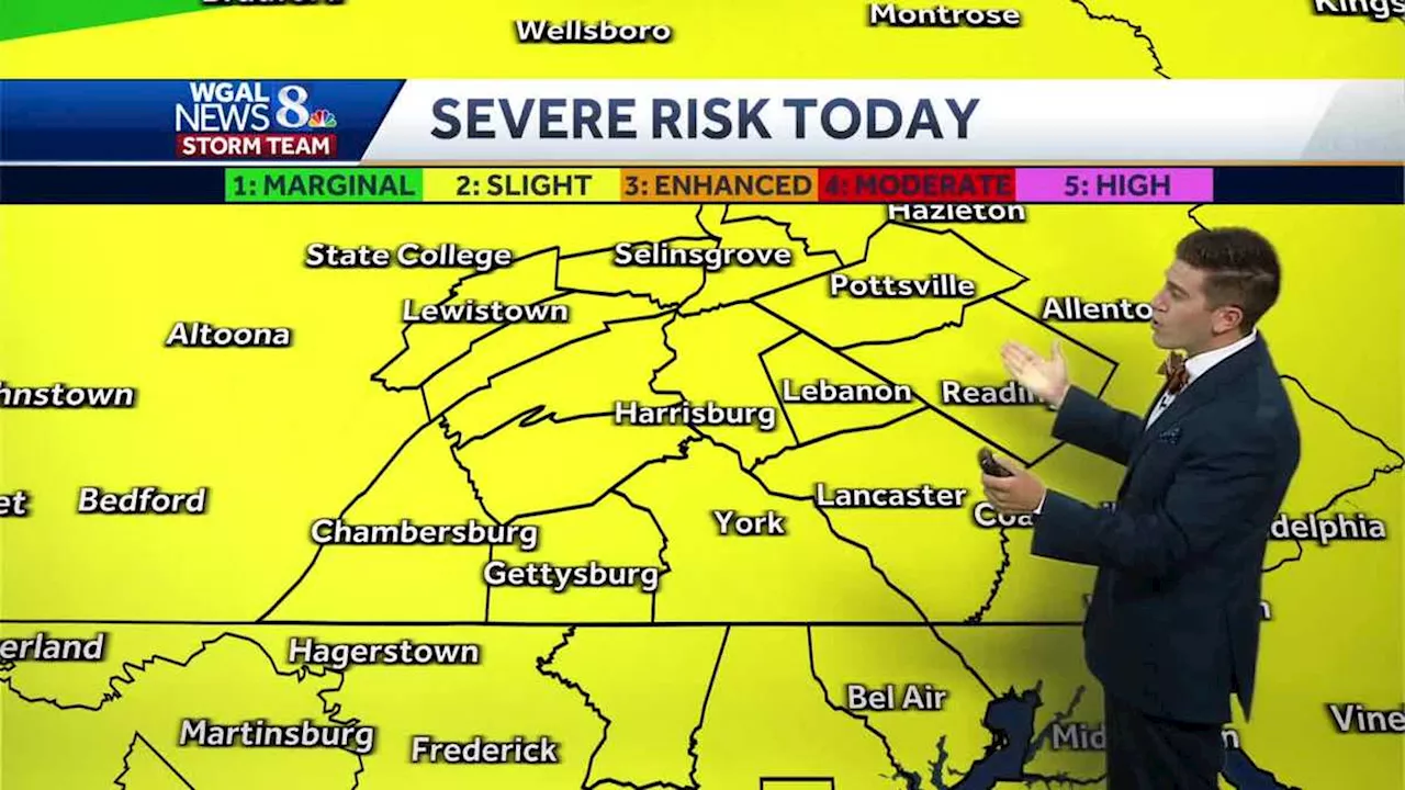 IMPACT: Threat of severe storms on the table this evening as cold front slides in