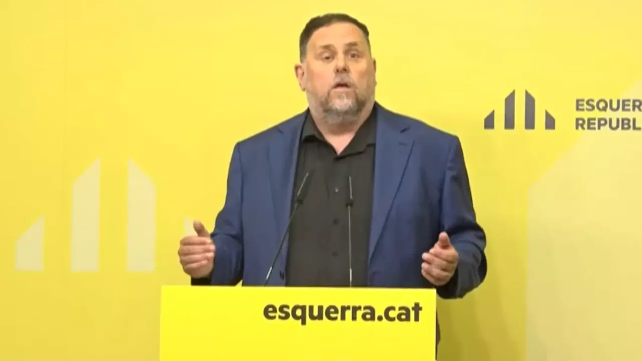 Junqueras inicia su campaña para volver al frente de ERC en una reunión con 500 militantes