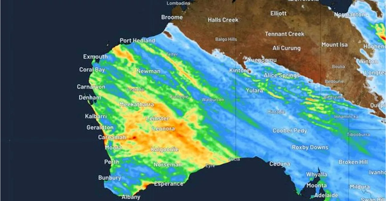 More than a month's worth of rainfall in two days over parts of Western Australia