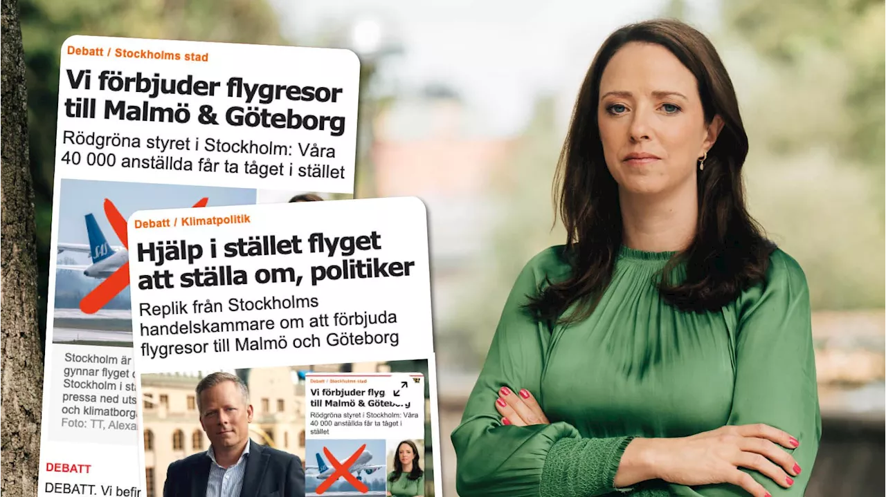 Flyget kan inte ställa om – då tar vi tåget