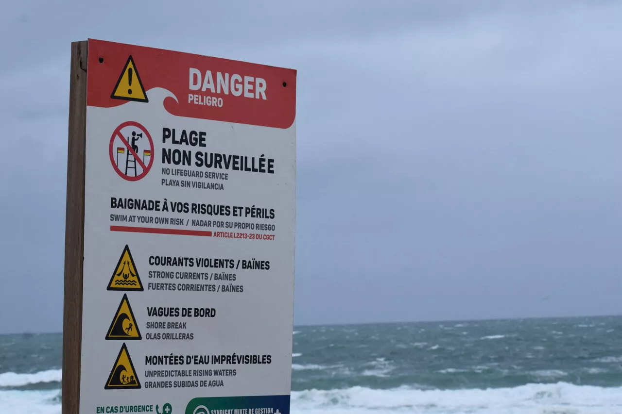 Littoral landais : la journée de vendredi classée à risque pour des courants marins très forts