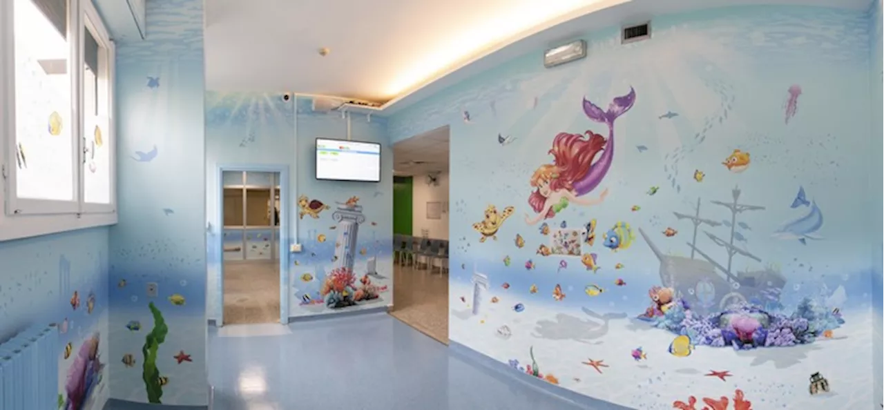 A Milano al Pronto Soccorso pediadrico una sala Acquario