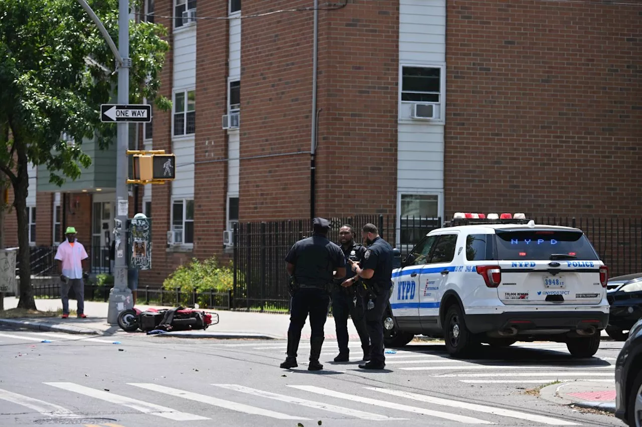 E-bike rider seriously injured after crashing into minivan in Brooklyn