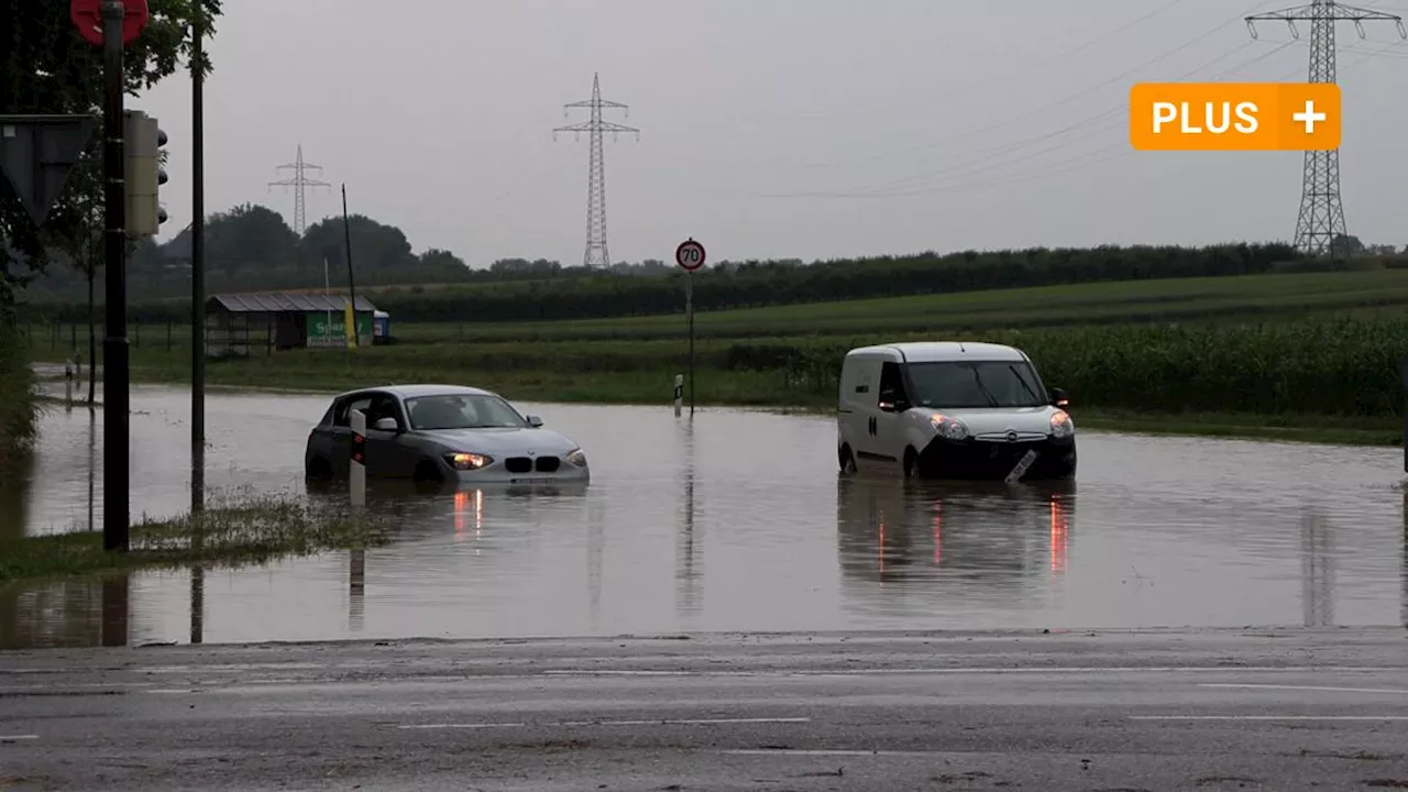 Das Unwetter über Augsburg und Königsbrunn in Bildern