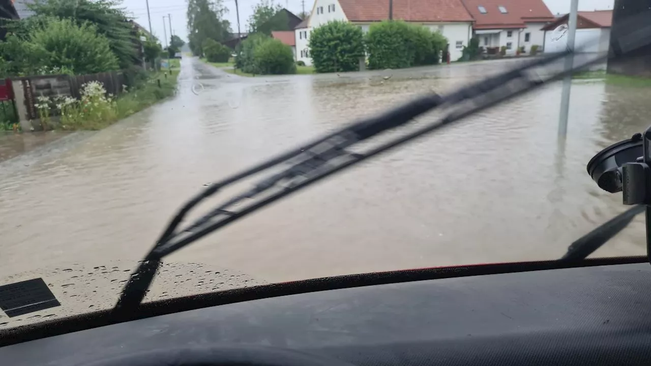 Unwetter sorgt bei Feuerwehren im Kreis Landsberg für viel Arbeit