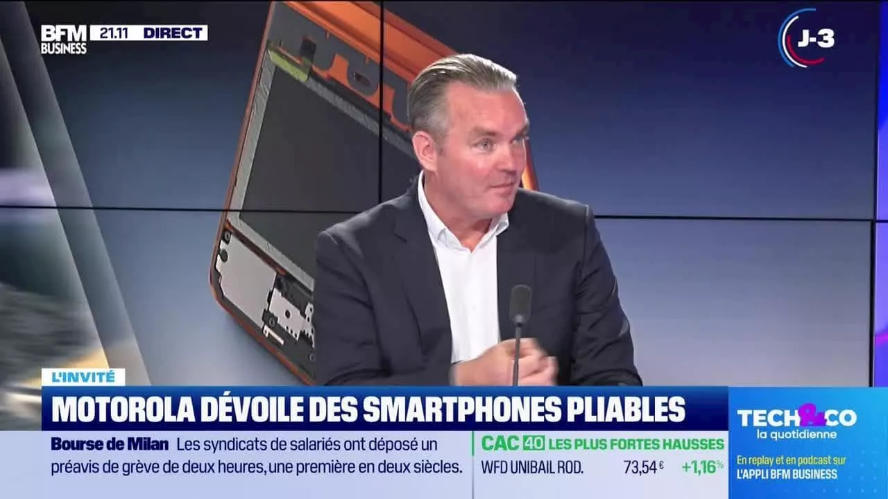 Pierre-Yves Oortmeyer (Motorola France) : Motorola dévoile des smartphones pliables