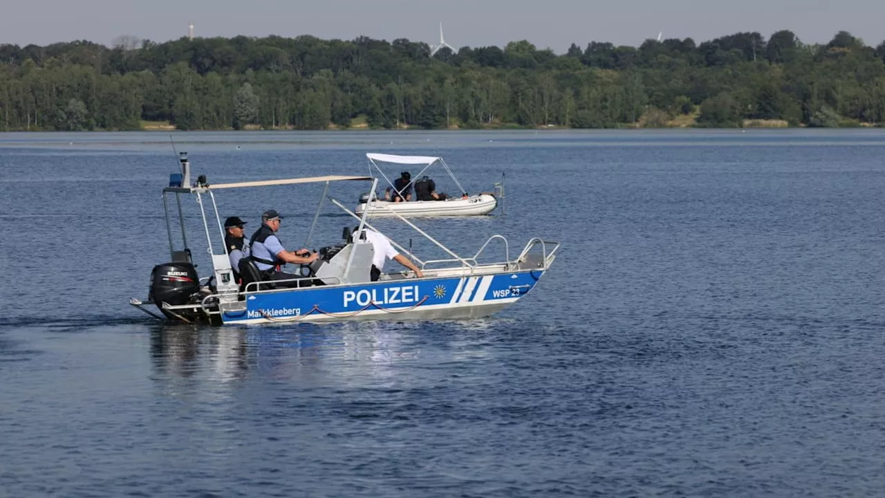 Vermissten-Suche in See bei Leipzig: Polizei mit Tauchern im Einsatz