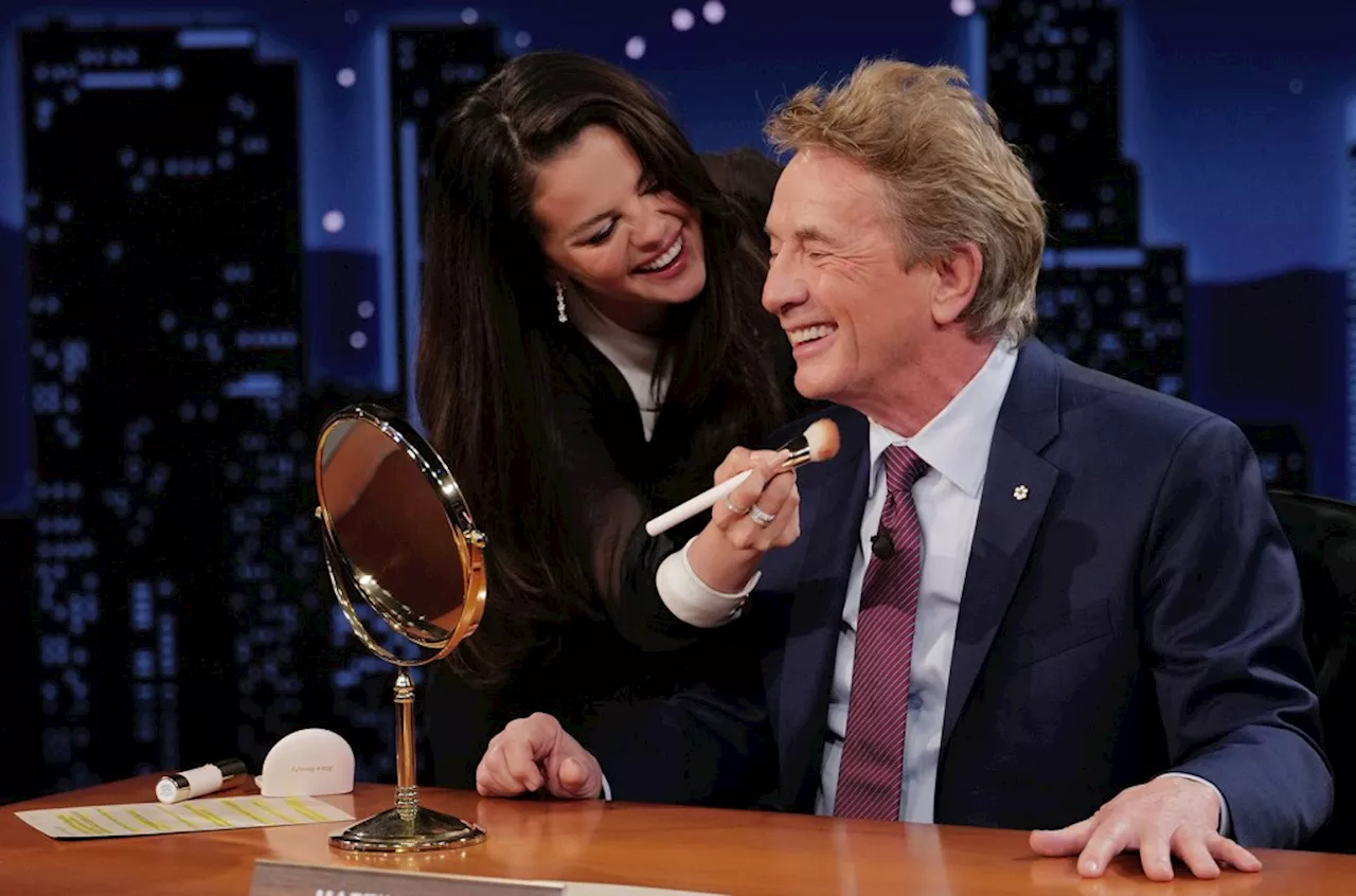 Selena Gomez Gives ‘Only Murders’ Co-Star Martin Short a Mini-Makeover on Jimmy Kimmel Live: Here Are 3 Rare Beauty Products You Need