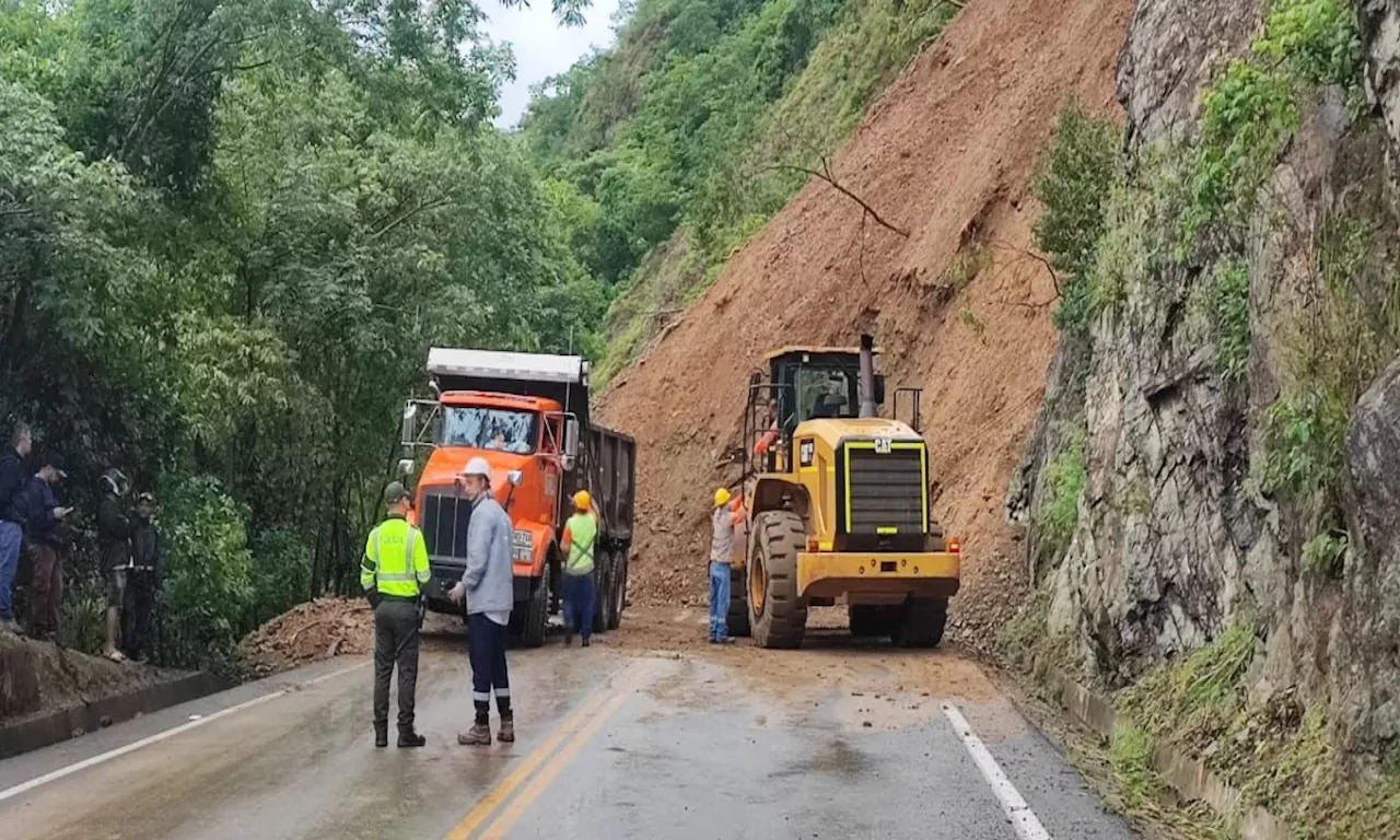 Tres vías en Antioquia, incluida una nacional, están cerradas por las lluvias