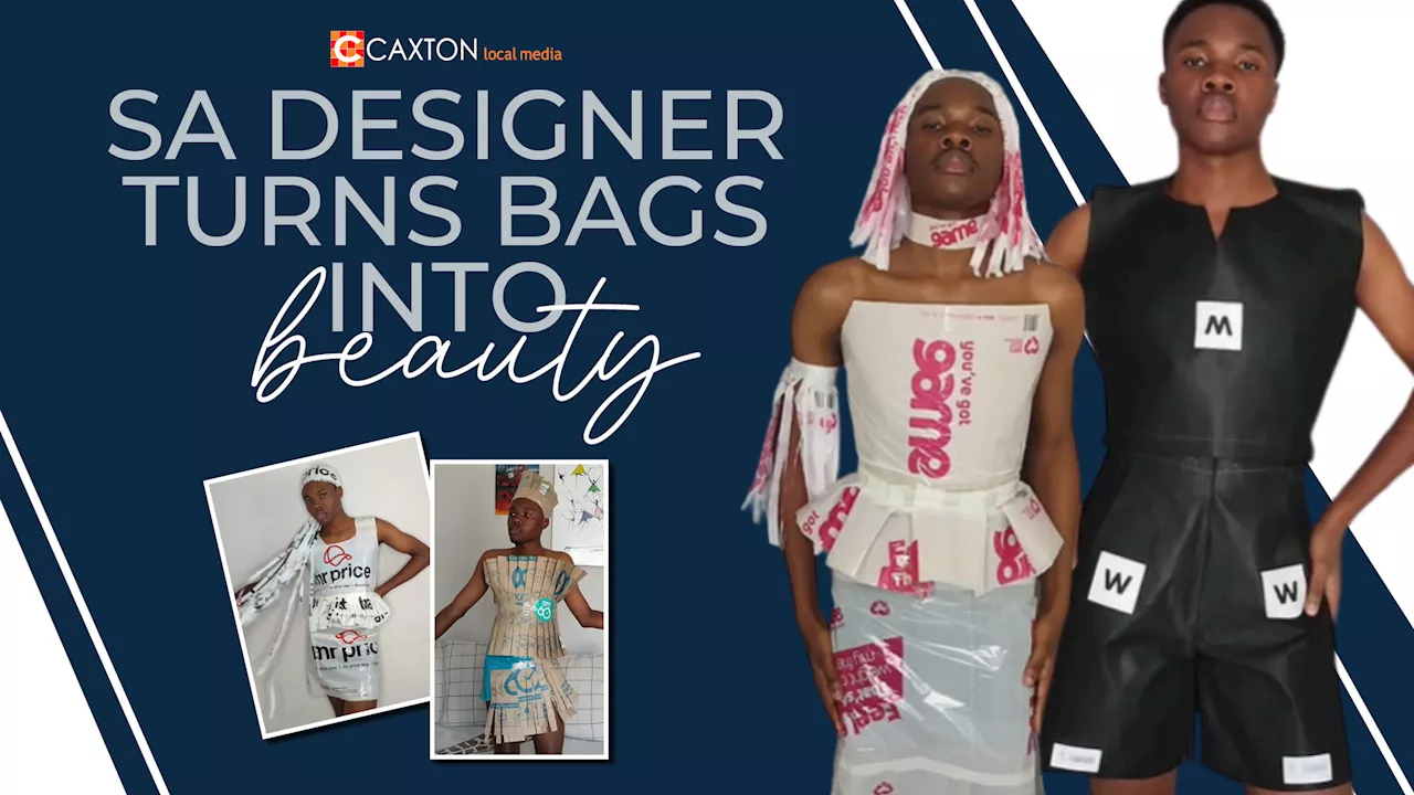 Local designer creates fashion pieces using shopping bags