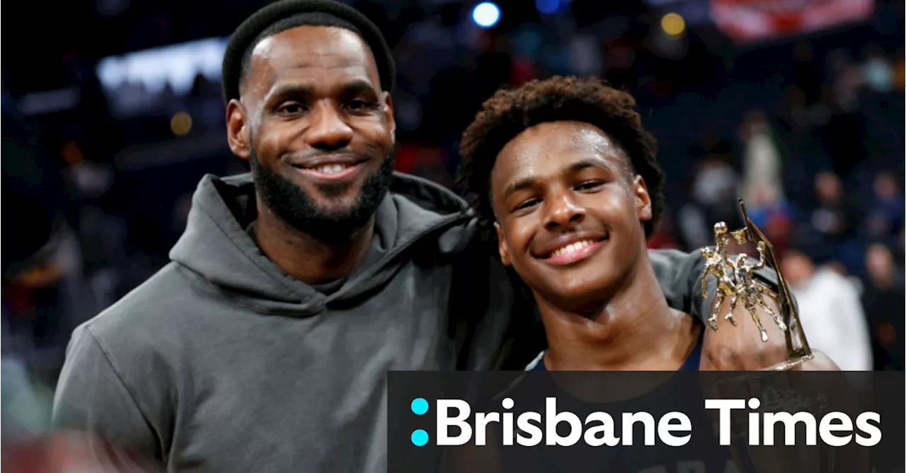 LeBron James, son Bronny to play together at Lakers after draft move