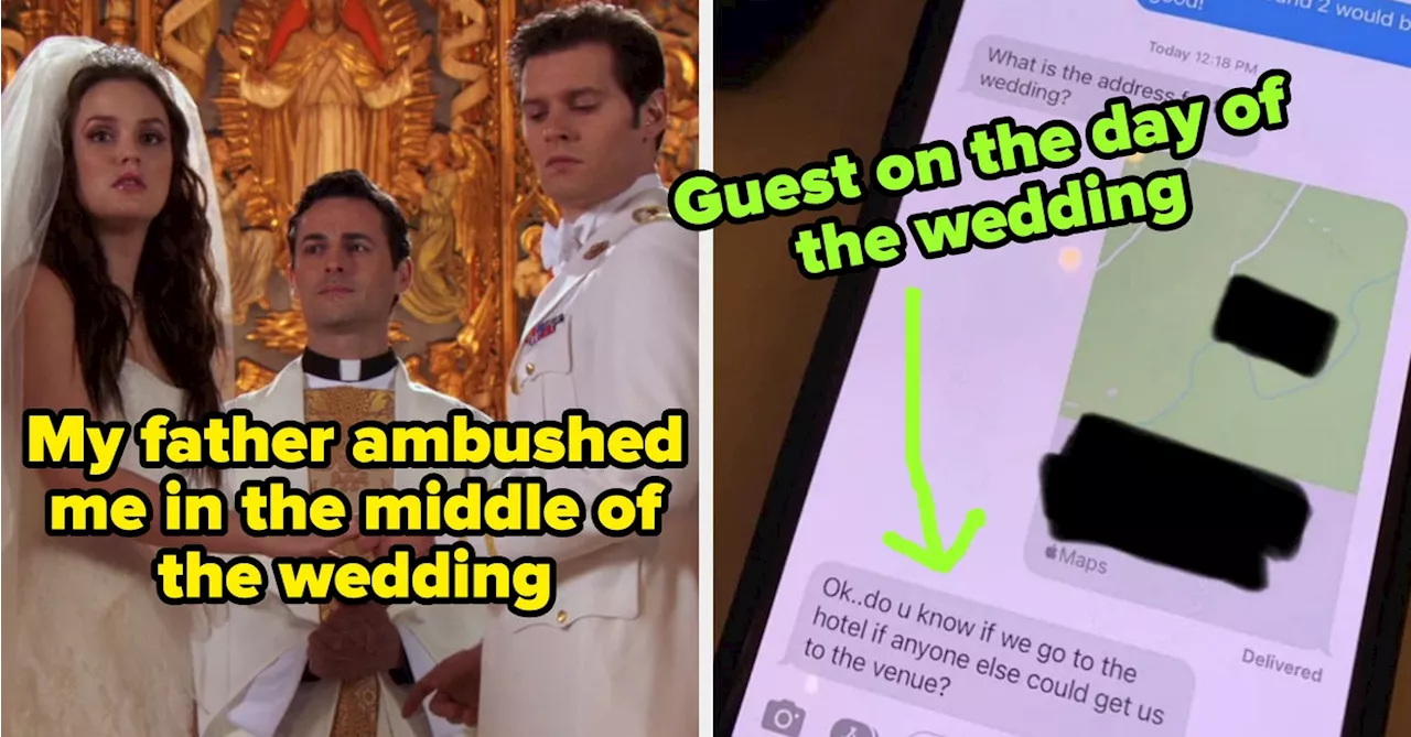 44 Truly Terrible Wedding Guests