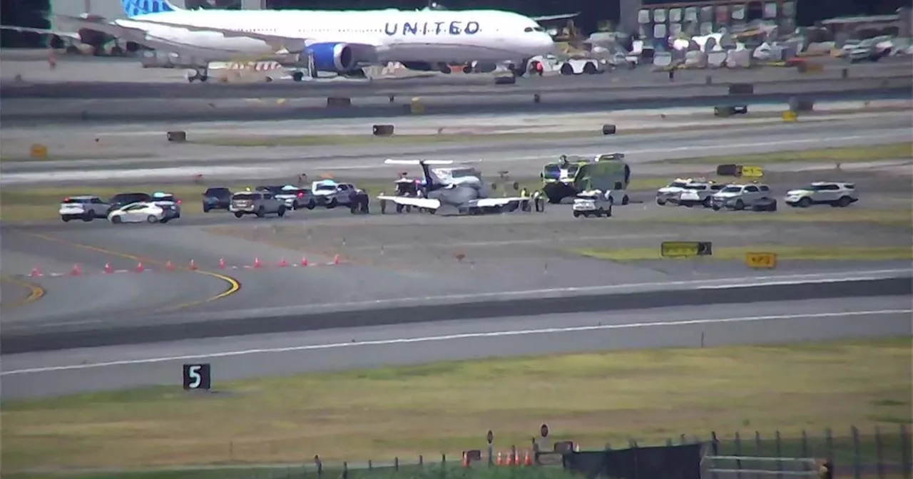 Small plane goes off runway at Newark Airport, flights delayed, FAA says