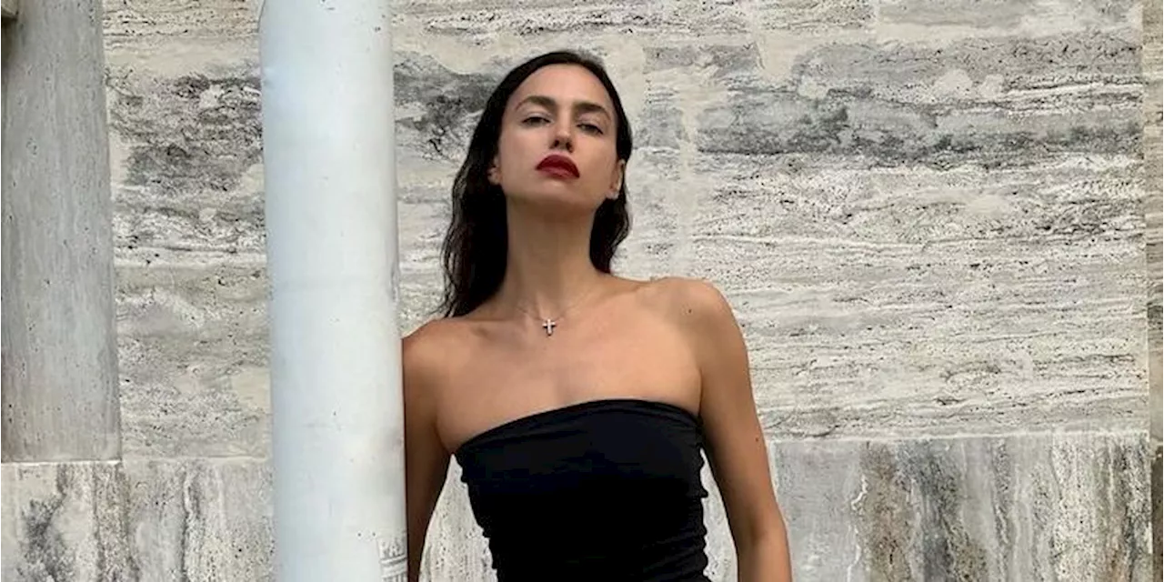 Il rossetto rosso lampone di Irina Shayk