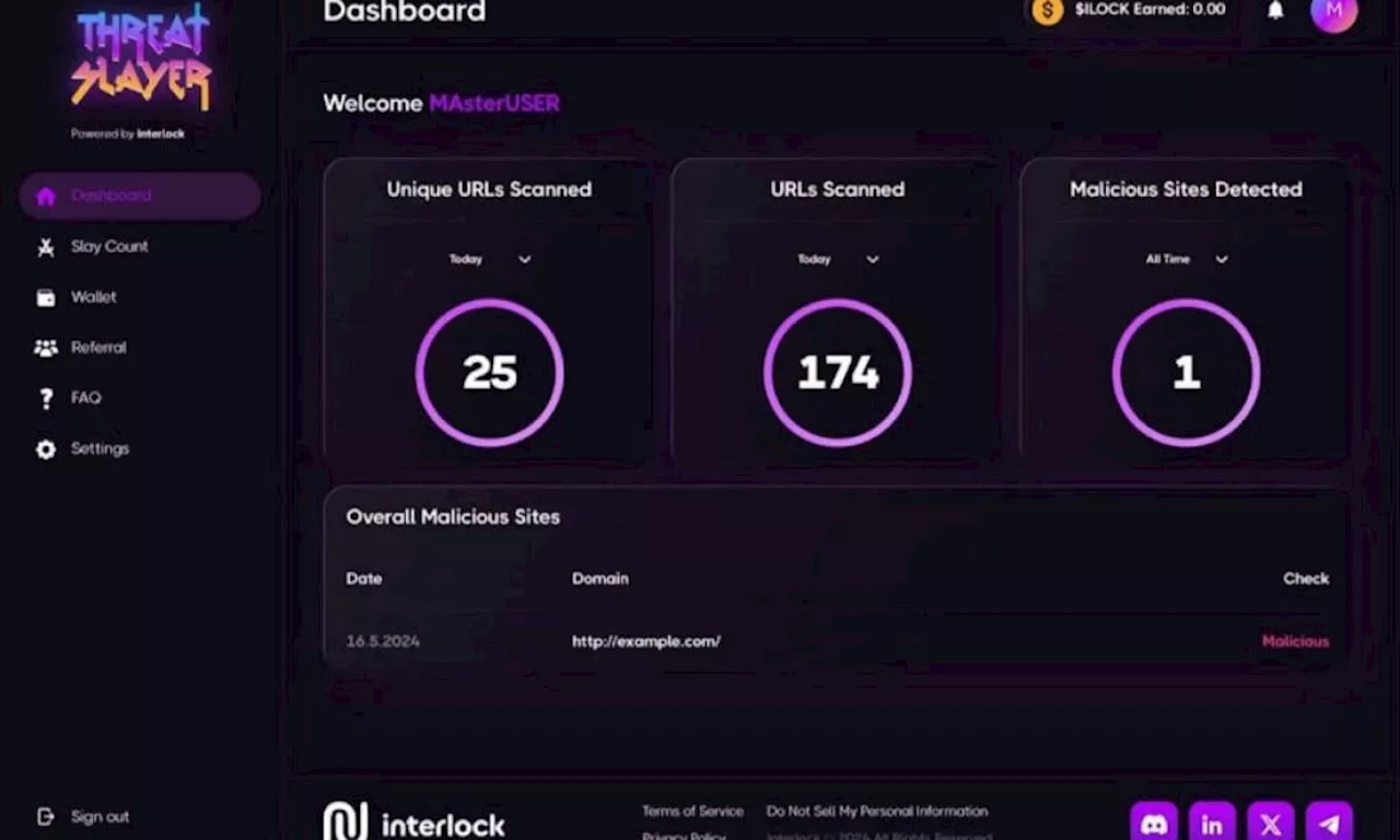 Interlock Launches ThreatSlayer Web3 Security Extension and Incentivized Crowdsourced Internet Security Community