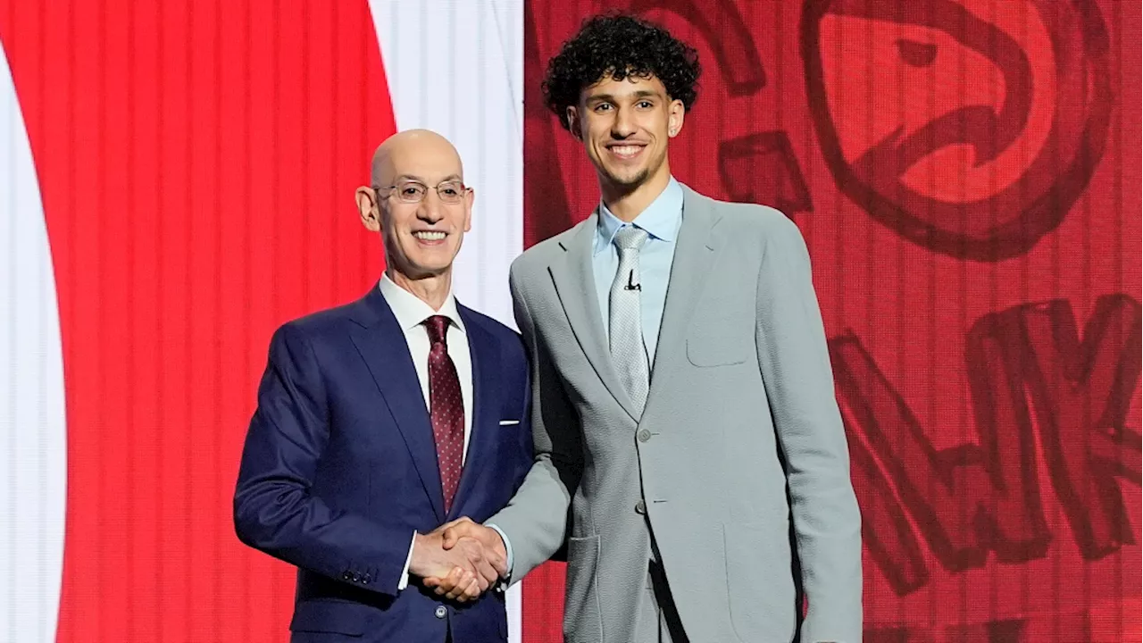 Atlanta Hawks select Zaccharie Risacher with No. 1 pick in 2024 NBA draft