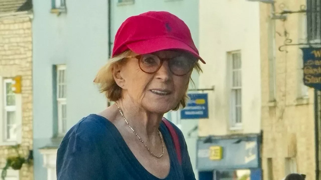 Anne Robinson, 79, is seen for the first time in two-years as she shops in Gloucestershire after...