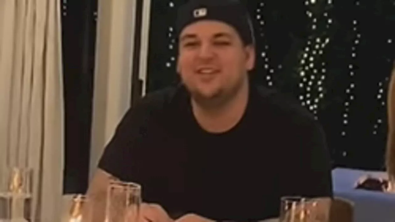 Rob Kardashian makes rare appearance in Khloe's 40th birthday video