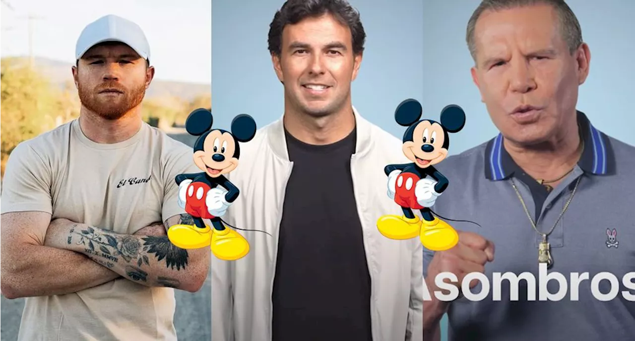 Canelo Álvarez, Checo Pérez y Julio César Chávez se unen para ofrecer proyecto de Mickey Mouse