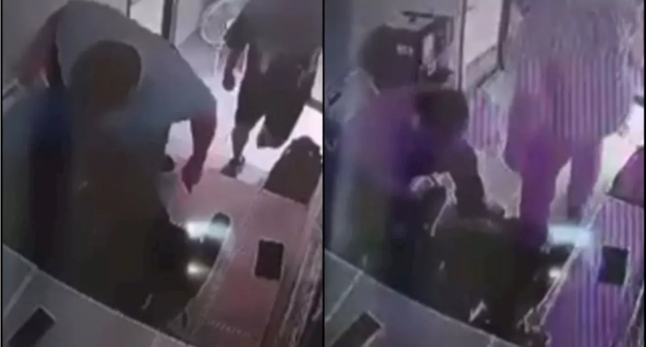 VIDEO: Hombre agrede a guardia de seguridad en Monterrey, Nuevo León