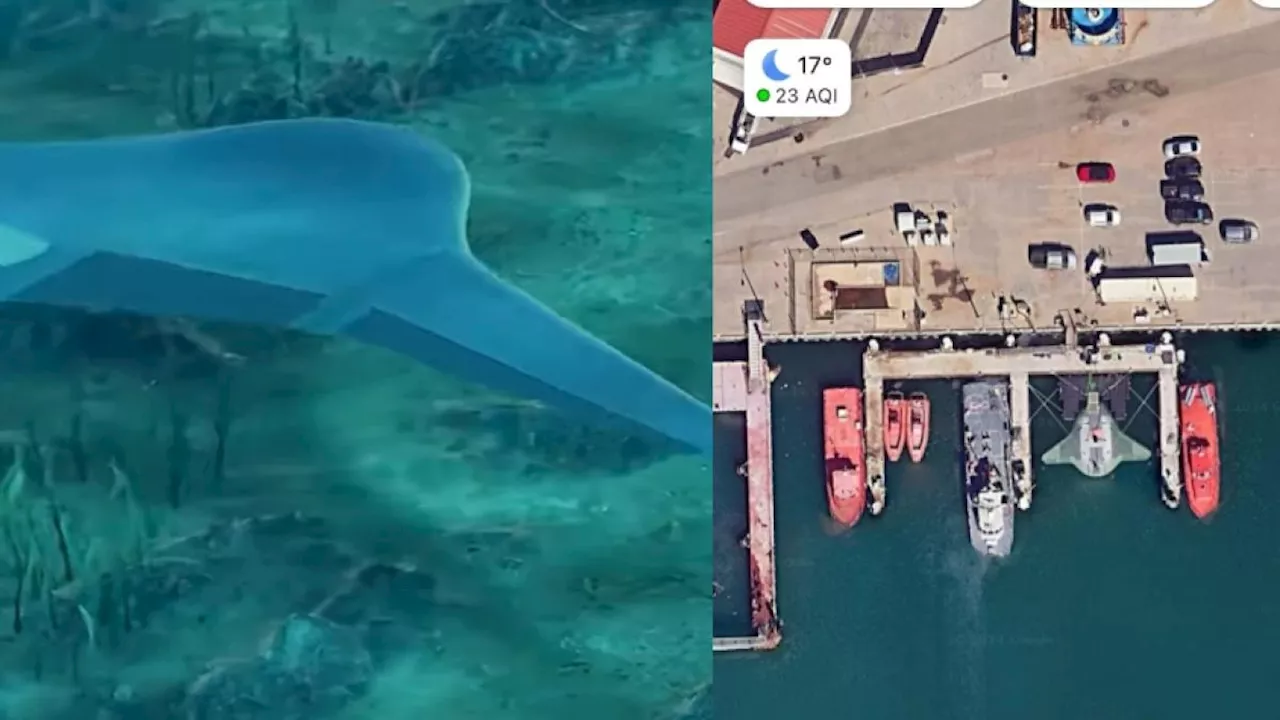 Encontraron en Google Maps al super dron submarino de la Armada de EE. UU.